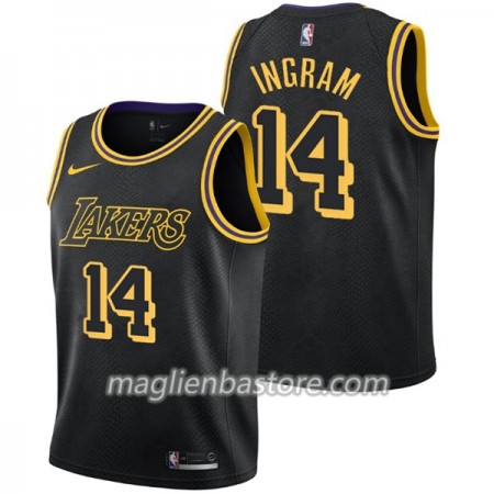 Maglia NBA Los Angeles Lakers Brandon Ingram 14 Nike City Edition Swingman - Uomo